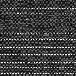  stitched stripes - charcoal - striped home decor - LAD21