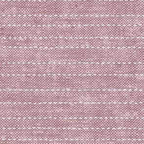 stitched stripes - mauve - striped home decor - LAD21