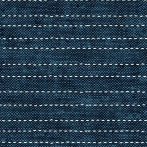stitched stripes - dark blue - striped home decor - LAD21