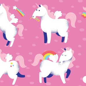 Fun Cute Unicorns - Large Scale