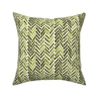 olive green watercolor herringbone half scale