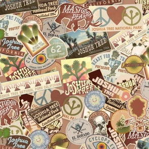 Joshua Tree National Park Stickers, Souvenirs,  Memorabilia - Original designs © Aaron Christensen