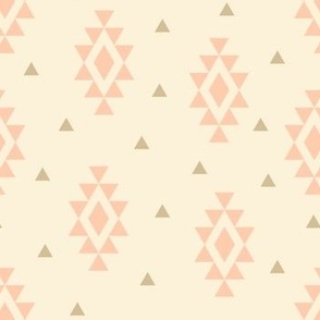 Scattered Southwest Diamonds - Peach & Gold