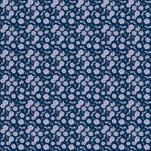 Calm Purple Floral Navy small