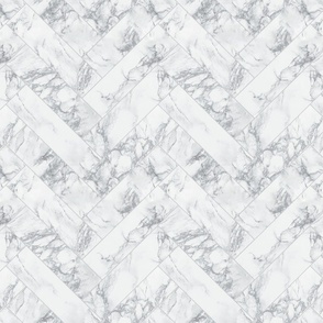 Marble Herringbone Tiles