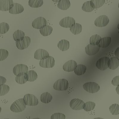 Line Art Dots | olive | Small