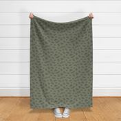 Line Art Dots | olive | Large