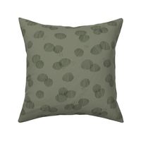 Line Art Dots | olive | Large