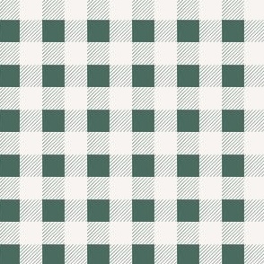 buffalo check // pine green