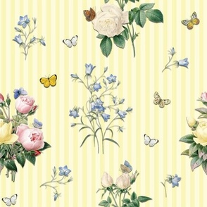 ENGLISH GARDEN STRIPE - ENGLISH GARDEN COLLECTION (LEMON)