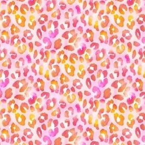 Girly Summer Leopard Print - tiny scale 