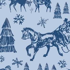 Winter Toile - Lt/Dk Blue