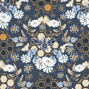 Bees_wildflower_hives_navy