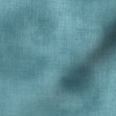 Faux Sheeny Teal - linen texture 