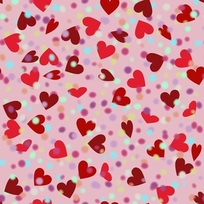 Valentine Glitter Heart Shaker