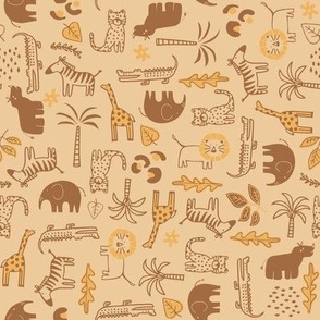 little Creatures co - wild one - safari - sunshien yellow