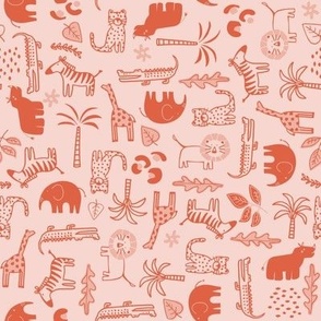 little Creatures co - wild one - safari - soft pink