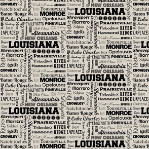 Louisiana cities, off-white 1