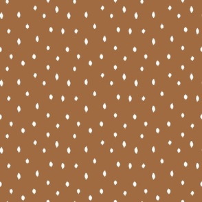 little Creatures co - freehand spots coordinate - cinnamon brown