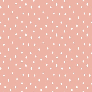 little Creatures co - freehand spots coordinate - peach pink