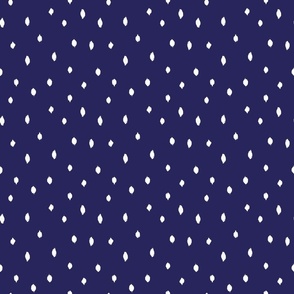 little Creatures co - freehand spots coordinate - navy blue