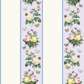 ROSE STRIPE - ENGLISH GARDEN COLLECTION (LAVENDER)