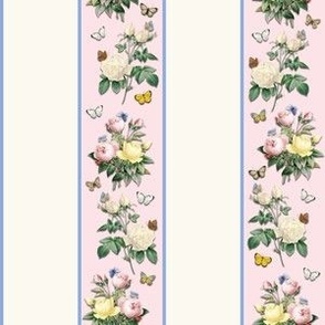 ROSE STRIPE - ENGLISH GARDEN COLLECTION (PINK)