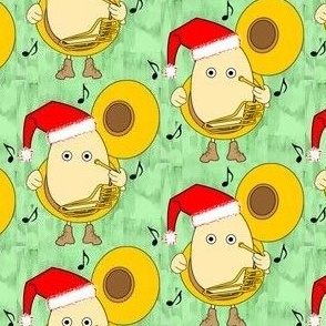 Santa Tuba Egghead Green