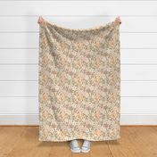 Daisy Laurel (Floral) - apricot beige, medium 