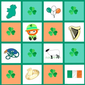 Irish cheater patchwork quilt