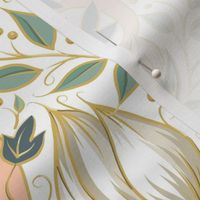 Art Nouveau -Waiting to Bloom | Small | White