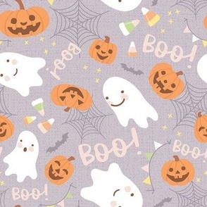 Halloween Giggles and Fun - Lavender, Medium Scale