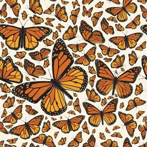Monarch Butterflies Pattern