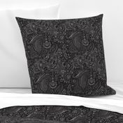 Paisley black and white 