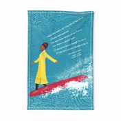 Amanda Gorman Wall hanging or Tea Towel side