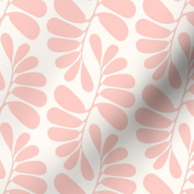 Pink palm leaves medium