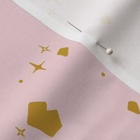 Asteroid Space Terrazzo - Light Pink Gold