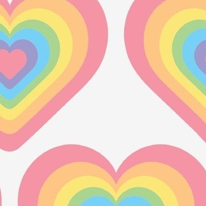 Rainbow Hearts - Large Scale