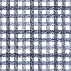 Painted Plaid - Navy - Reduced Scale