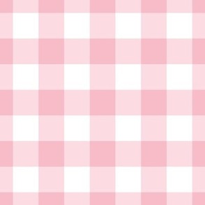 Gingham and Plaid - Pink Gingham - 1 inch scale