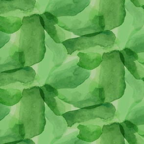 Watercolor Splotches //  Green
