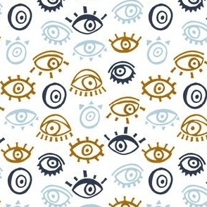 Evil Eyes Seamless Cozy Pattern