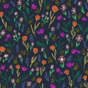 Fiona Floral Navy