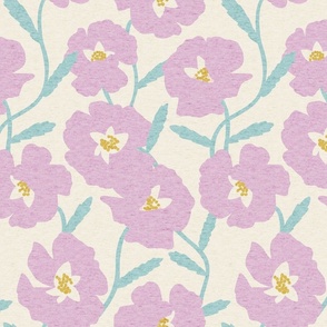 Pretty Poppies in Lilac