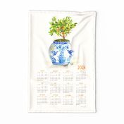 Orangerie 2024 calendar tea towel or banner