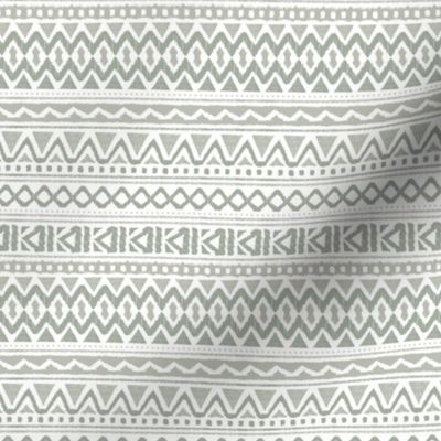 Sweet  winter christmas aztec mudcloth baby nursery texture design in neutral sage green on white