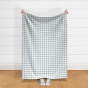 The Minimalist gingham traditional neutral plaid  design cool blue gray on white