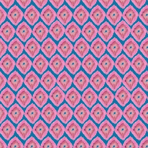 Pink Ikat style pattern