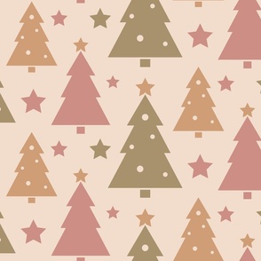 Simple Christmas Trees Neutral