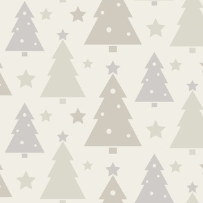 Simple Christmas Trees Muted